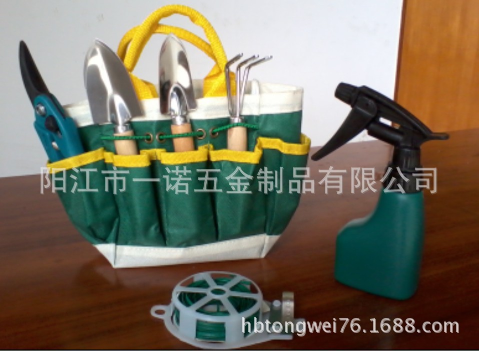 园艺工具5件套套装 浇花壶淋花壶园艺叉叉剪耙 印花园林工具组合-阿里巴巴