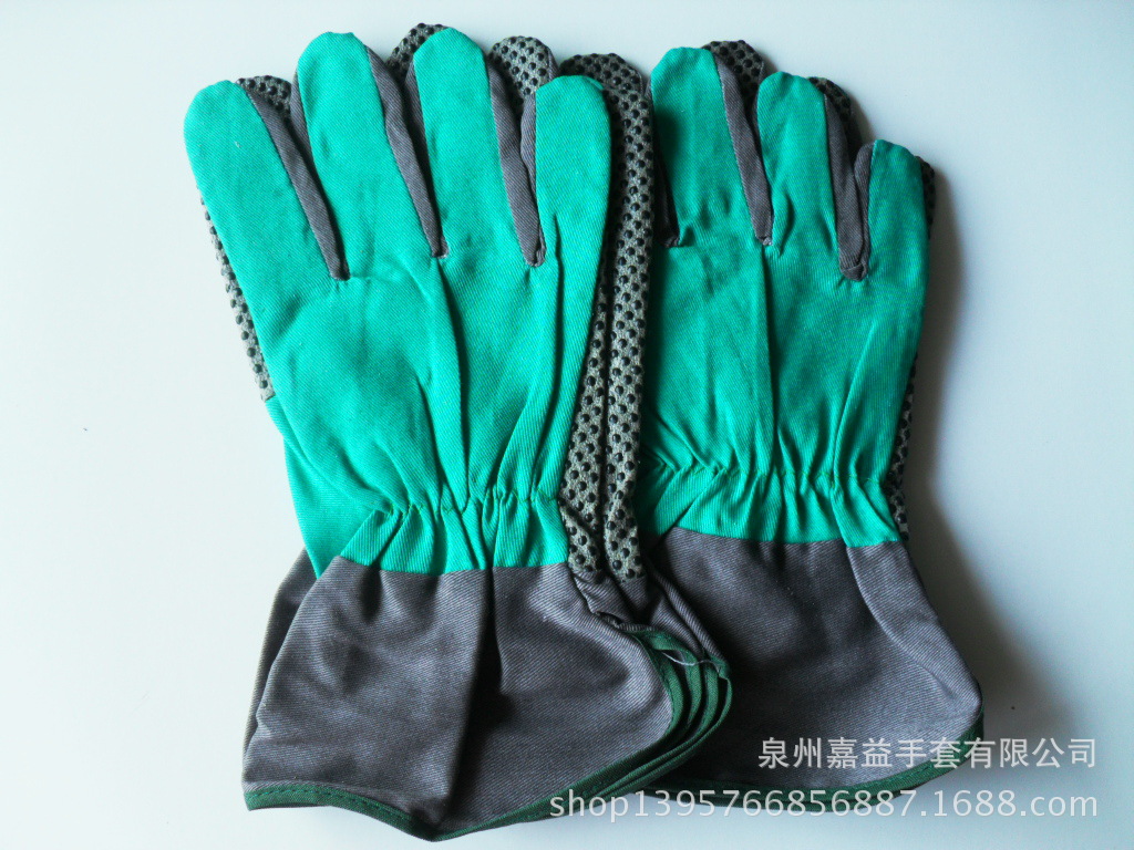 PVC刮灰金刚花园手套