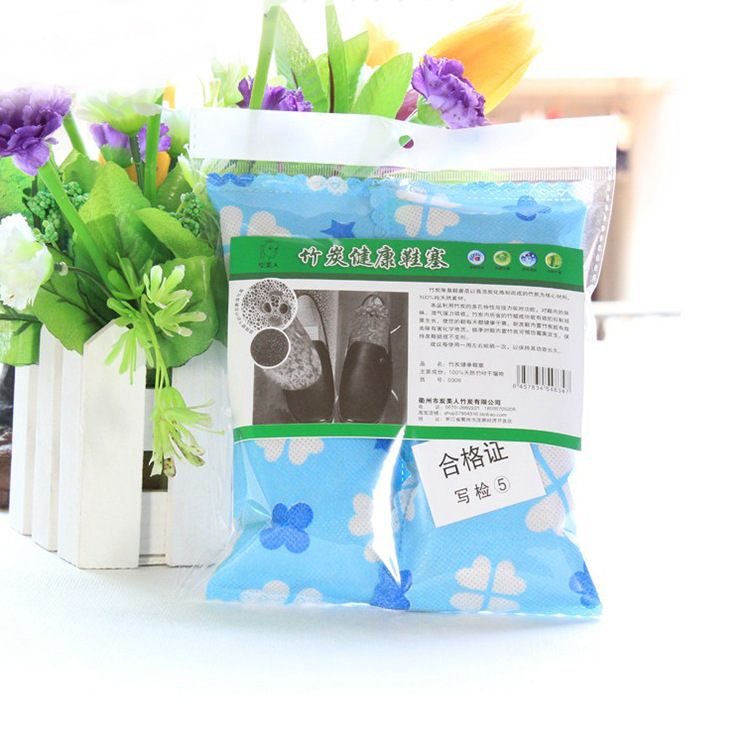 兩只裝  批發  除鞋臭去濕竹炭鞋塞滑輪旱冰鞋幹燥防潮 竹炭鞋塞