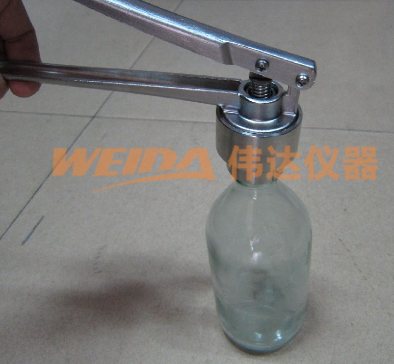 26A葡萄糖输液瓶轧盖钳手动轧盖器 西林瓶铝塑盖压盖机28mm不锈钢