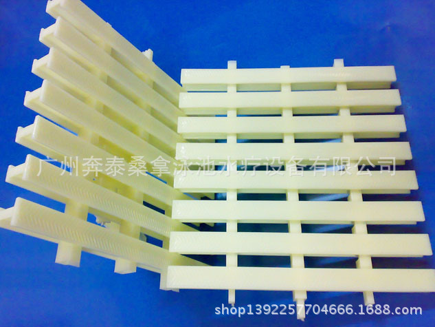 泳池防滑格栅 渠面篦子 排水格栅宽面三接口骨色18cm 25cm 30cm