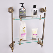 卫浴挂件 洁具供应商 欧式 仿古双层置物架 7760 双层化妆台