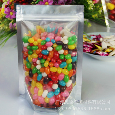 16*24cm镀铝阴阳自立骨袋　高档食品铝箔袋　零食包装袋现货批发|ru