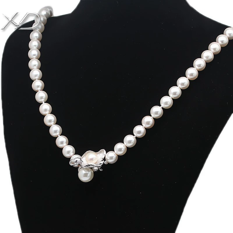 XD Sweater, beads, necklace, accessory for bride, silver 925 sample