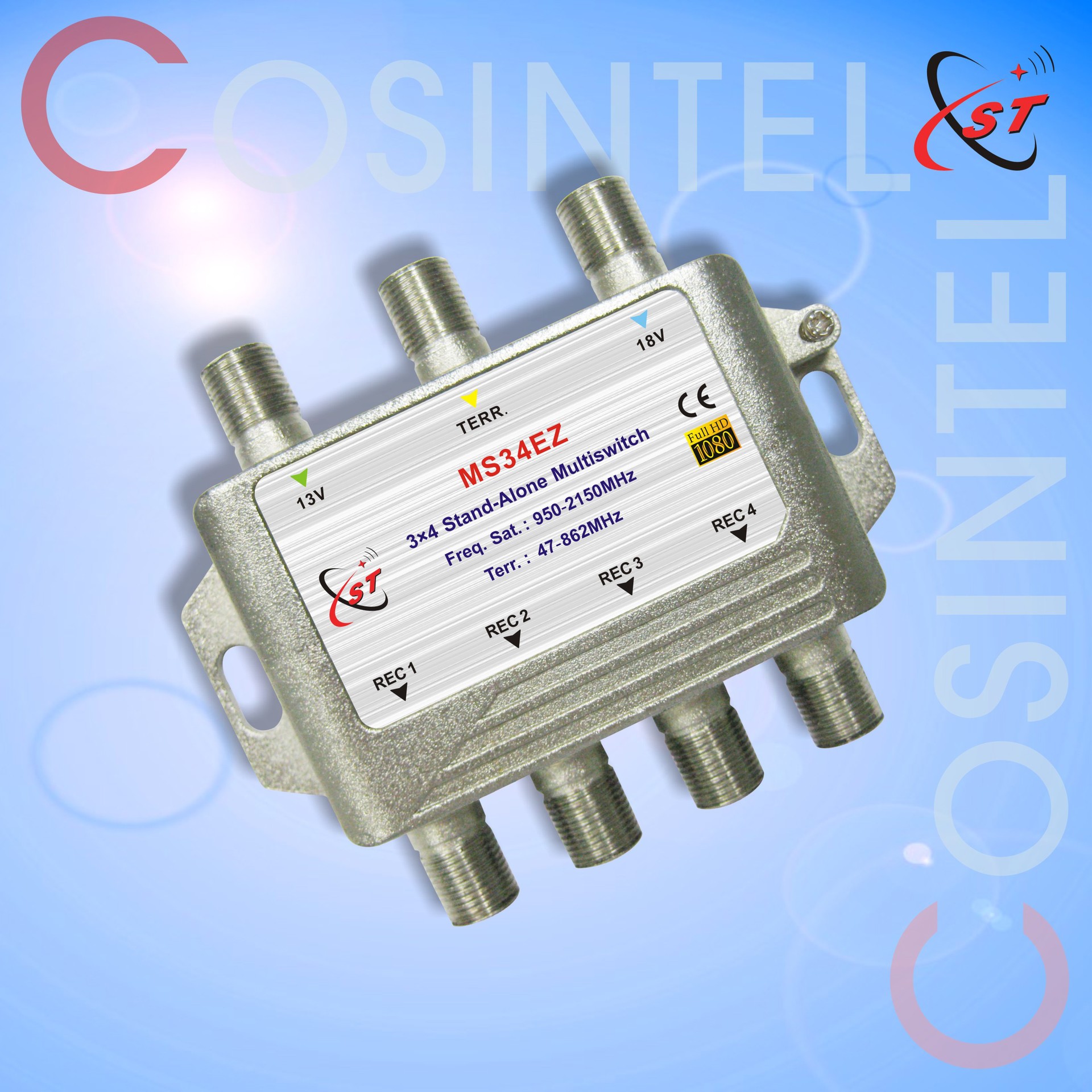 多路开关multiswitch MS34 卫星开关 级联终端