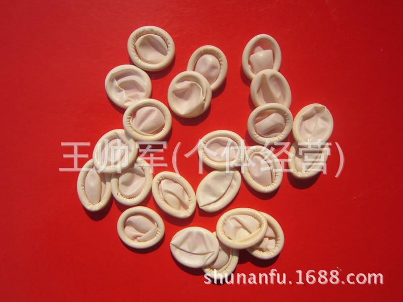 手指套无尘白乳胶麻点防滑 加厚 点钞 工业 农业 劳保 手套批发