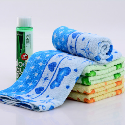 Gao Yang Towel Factory wholesale pure cotton printing towel customized gift towel Labor insurance supermarket logo Printed towel