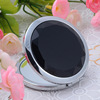 Cross -border e -commerce hot -selling round double -sided makeup mirror logo QR code crystal folding mirror high -end personalized pocket mirror