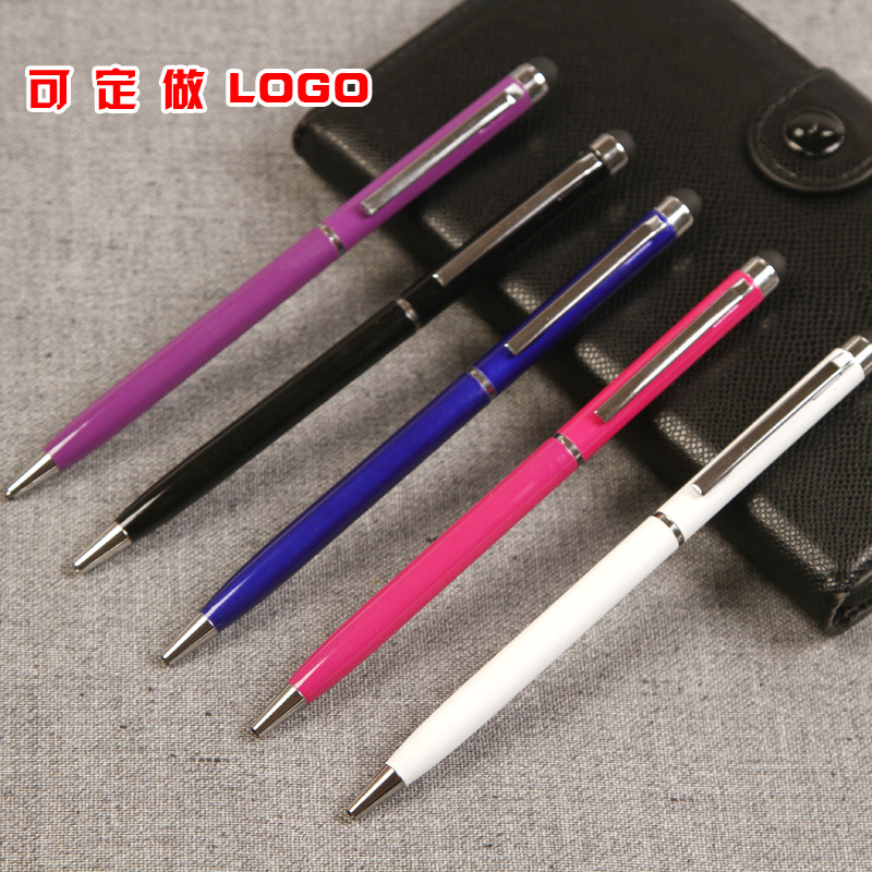 酒店广告电容笔 金属笔 生产厂家 广告圆珠笔 触屏笔 金属圆珠笔|ms