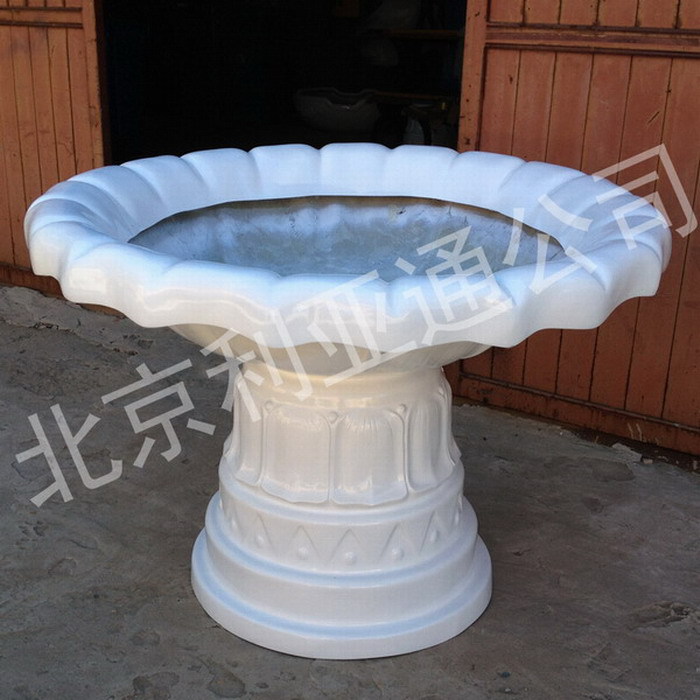 园林景区花钵花槽、厂价供应直径1.2米玻璃钢花箱花盆