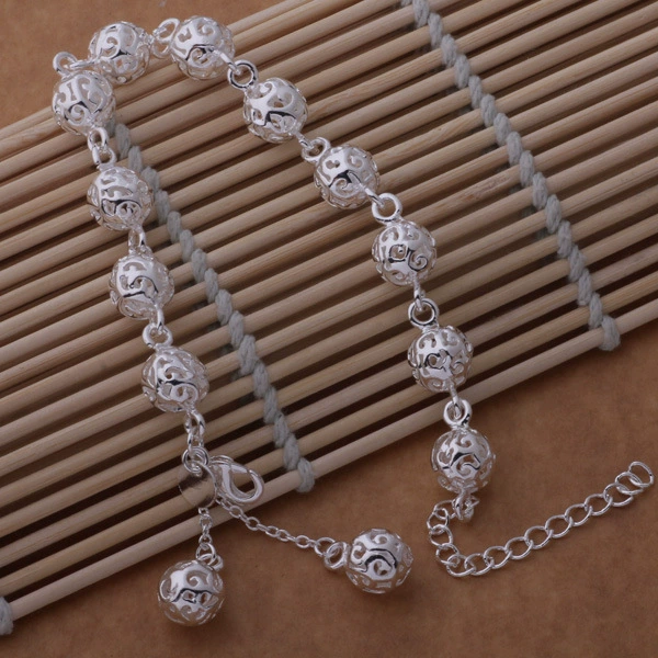 Серебряное модное серебряное браслет, аксессуар, образец серебра 925, корейский стиль, городской стиль, оптом
