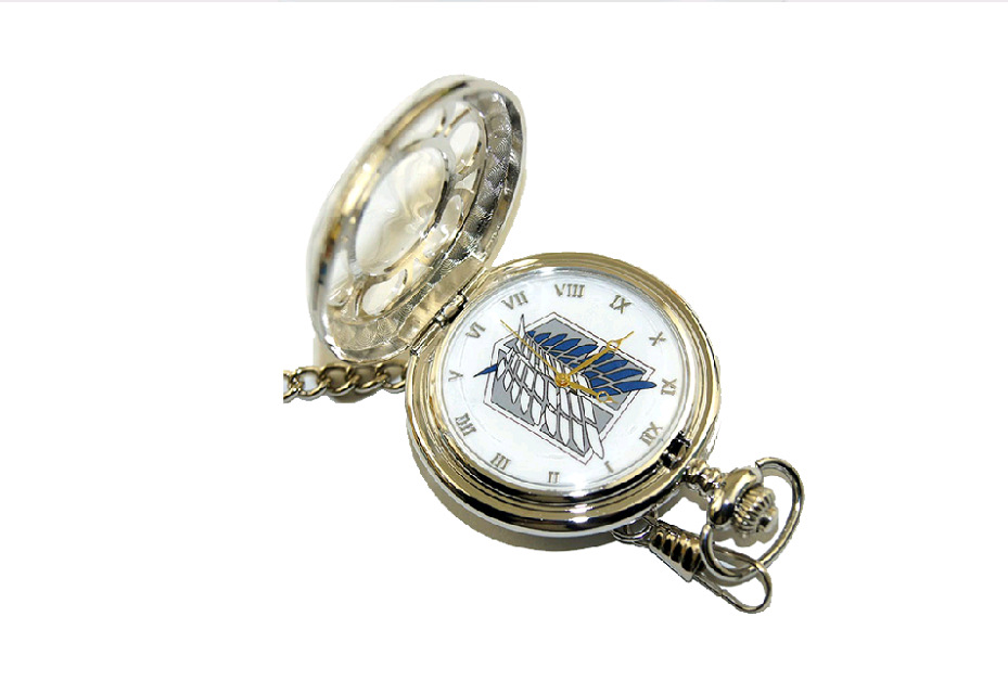 進擊的巨人鏤空懷表白色19元