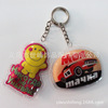 Supply of PVC waterproof thick sponge keychain foam UV color printing enterprise promotion can print logo pendant