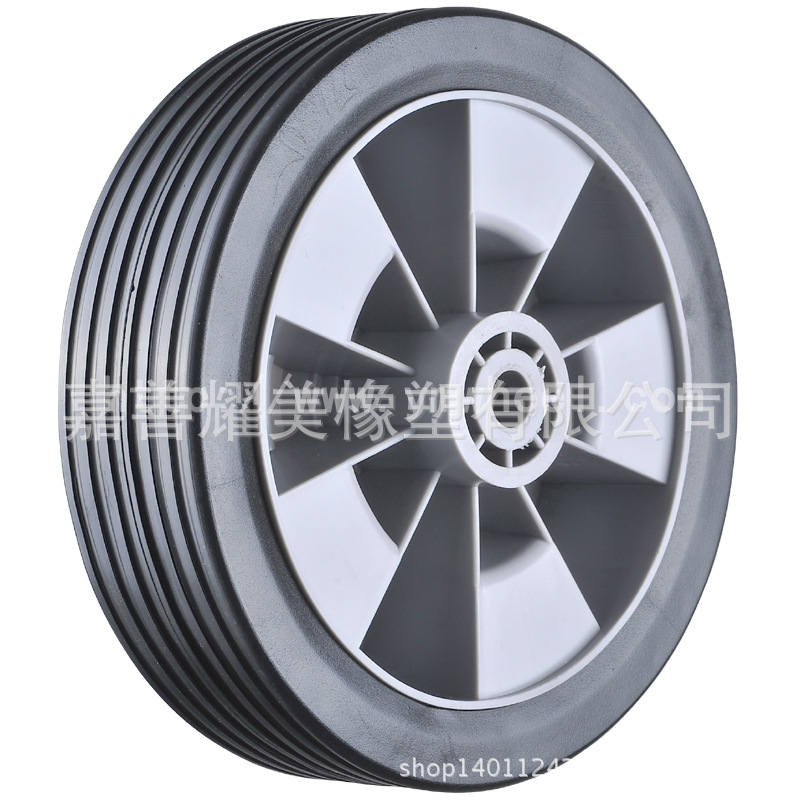 厂家供应6寸塑料轮子 橡塑轮 割草机轮 园林机械用轮