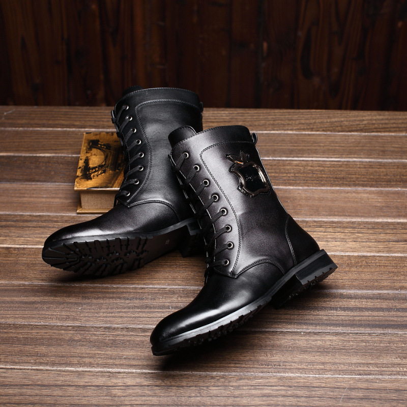 �ﶬ����Ӣ�׹�װ������ͷ�߰�����ѥ��ѥ�����е�ѥƤѥ