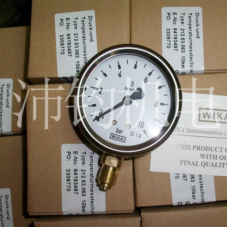 德国威卡WIKA高架水箱液位测量液位表EN 837-1