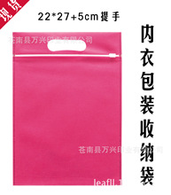 双面无纺布拉链袋情趣用品内衣服装包装袋子文胸收纳自封袋可加印