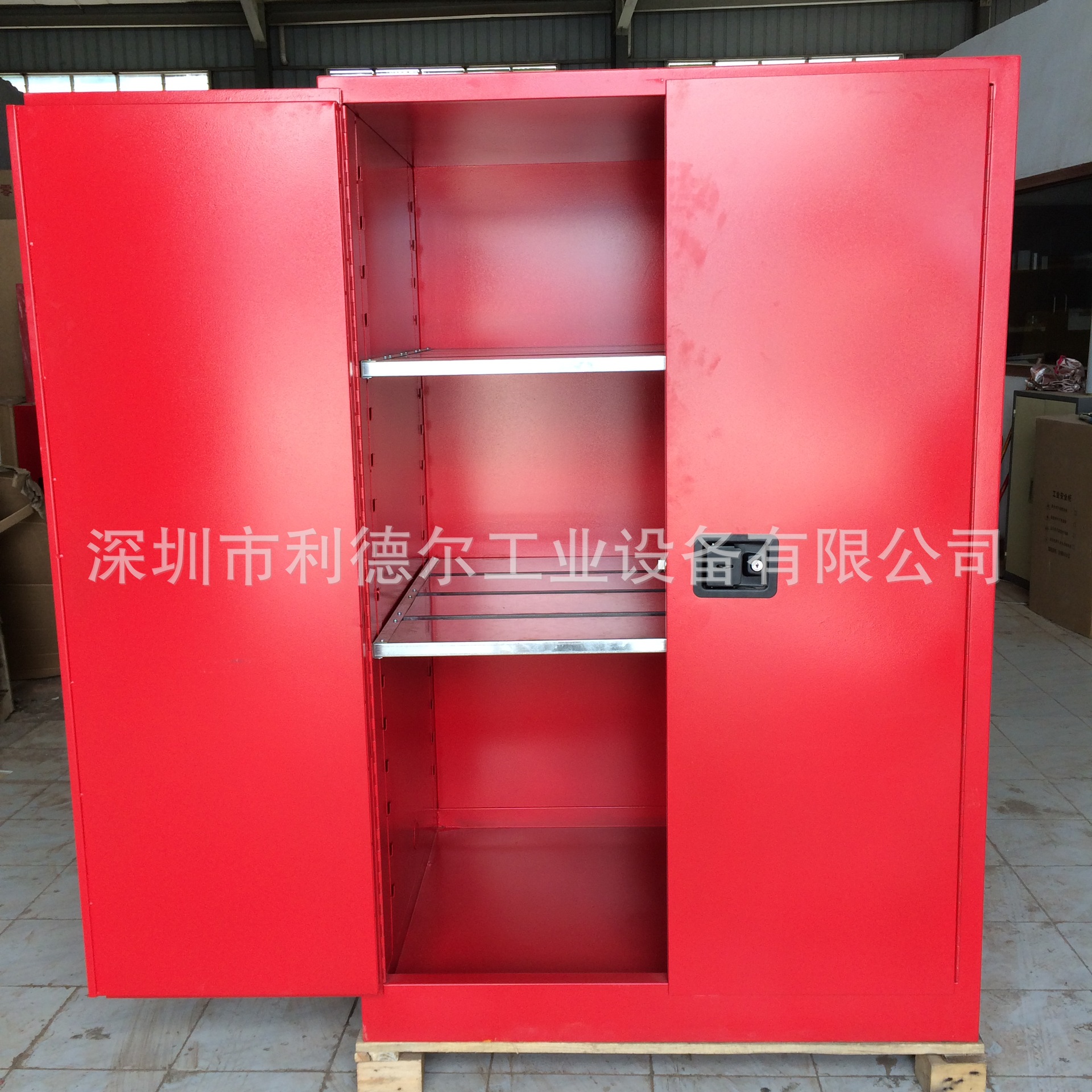 90加侖紅色可燃液體防爆櫃-H1650-W1090-D860