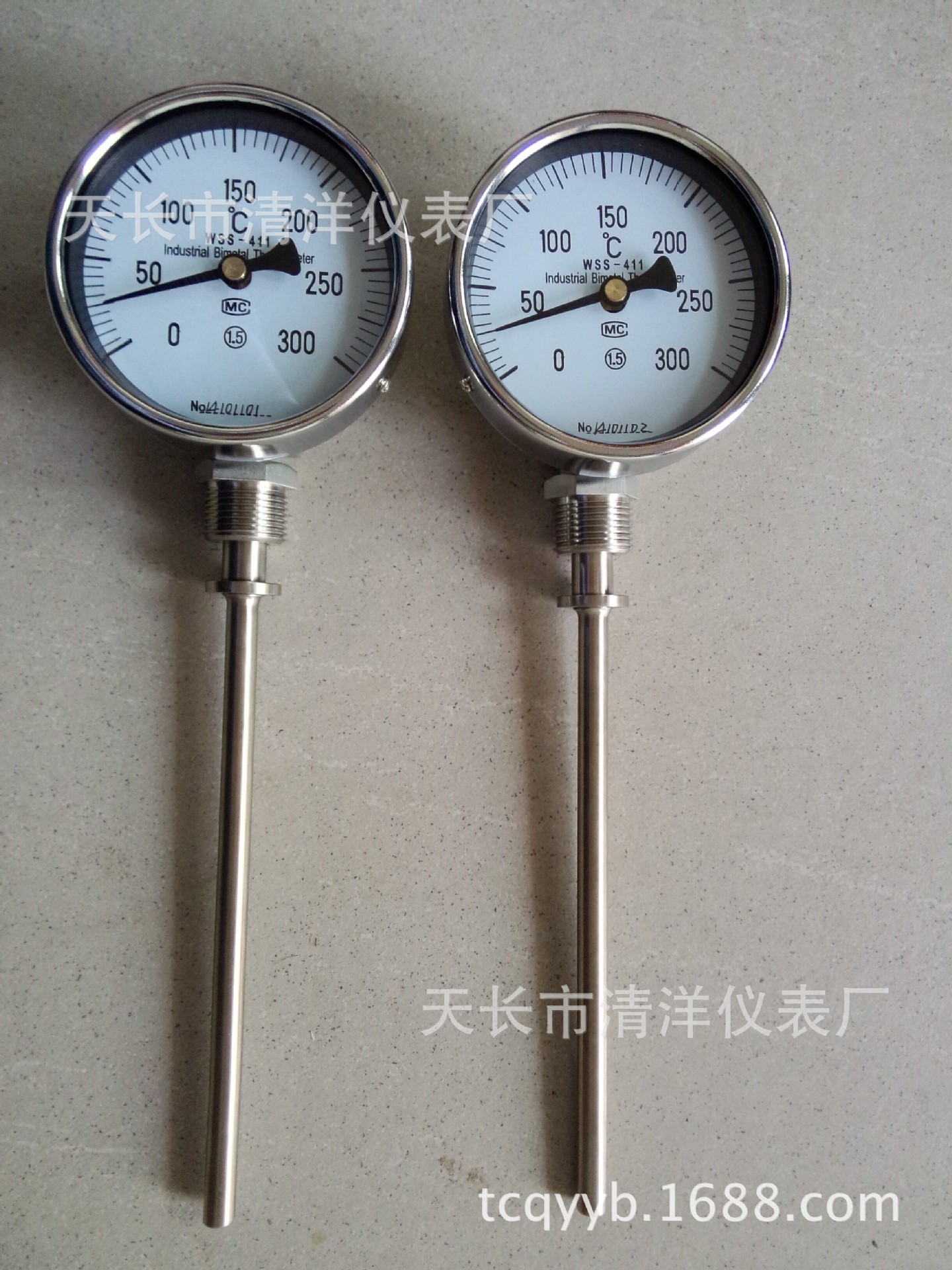 电厂钢厂配套设备双金属温度计可调节 WSS-411 WSS-511 WSS-301 W