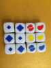 16mm rounded light surface printing color pattern color logo dice