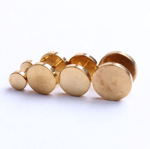 Fashion Round Stainless Steel Ear Studs 1 Piece