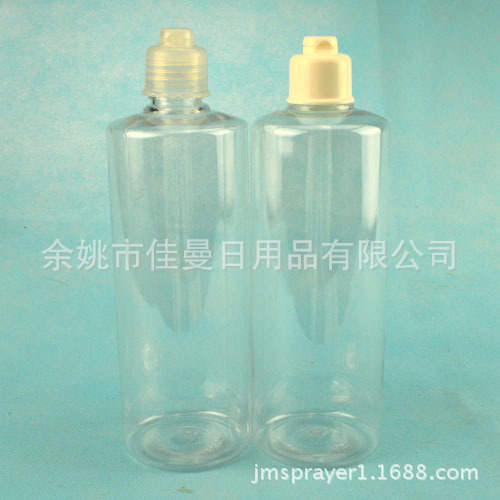 批发400ml透明平肩叮当盖瓶 PET瓶 纯露爽肤水瓶 空瓶子