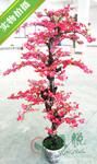 厂家直销 仿真特型梅花塑料树杆室内落地摆放装饰品 喜庆用品特价
