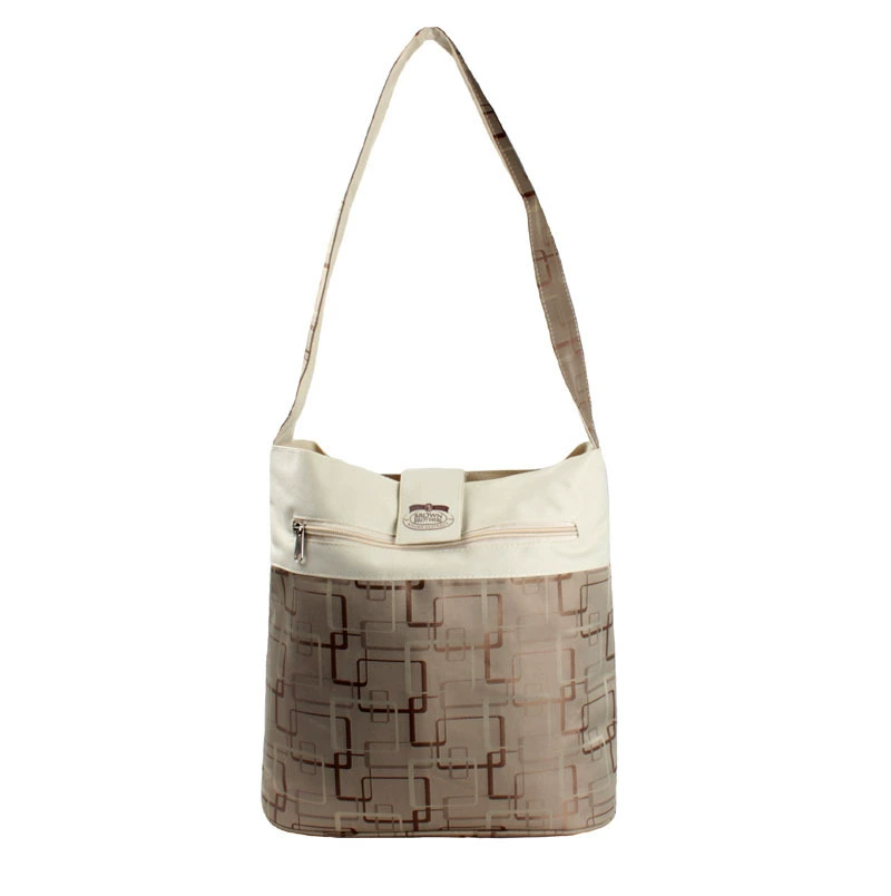 Brown one-shoulder bag, thermos, picnic bag, custom-made, drawstring