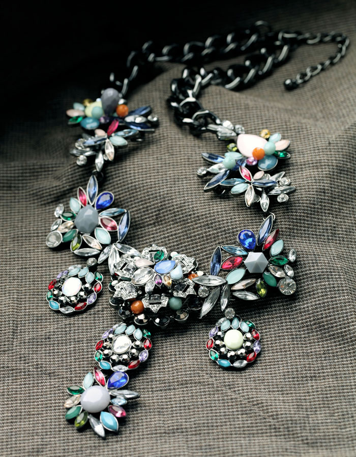 Fashion Items Wholesale Exaggerated Flowers Colorful Necklace Jewelry Wholesales Fashion display picture 2