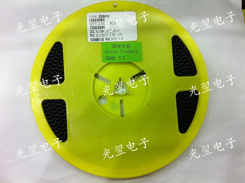 ST原厂黑带 贴片稳压管圆柱1206 LL34 1/2W ZMM15 15V  22元/K