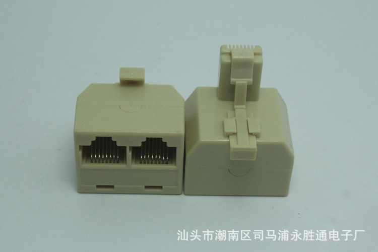 RJ45 network dual -hole beef horns 8P8C network cable head…