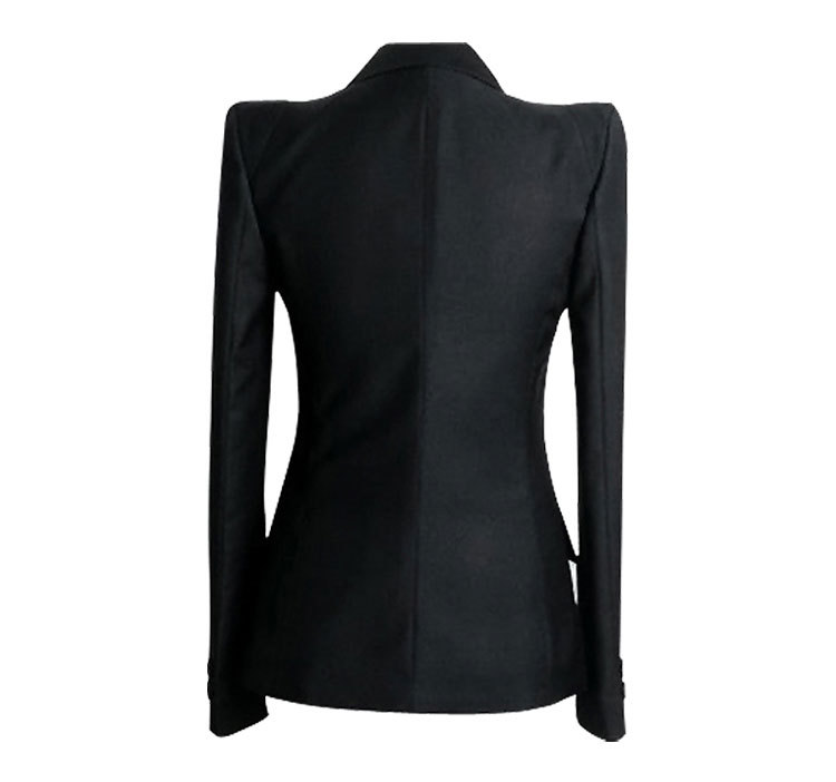 New Womens Celeb Peaked Shoulder Tuxedo Lady Blazer Suit Jacket | eBay