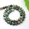 Organic turquoise round beads, beaded bracelet handmade, accessory, 2-12mm