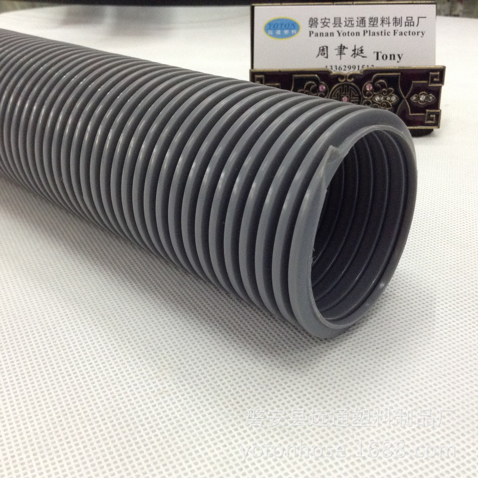 供应内径50毫米 耐磨损防静电 灰色加厚EVA缠绕吸尘器软管