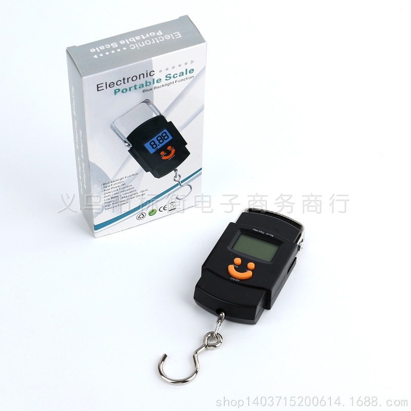厂家直销便携式迷你手提电子秤钩秤 包裹秤电子秤快递秤50kg