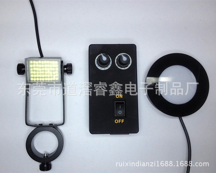 厂家直销  显微镜LED可调光源  双灯头（侧光源和底光源）