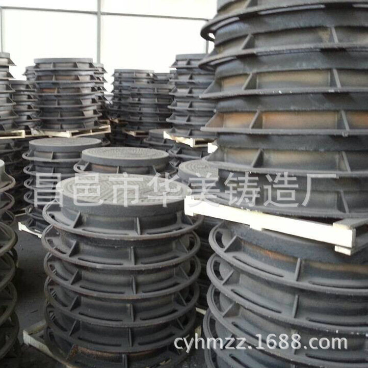 厂家球墨铸铁井盖 雨水井盖篦子防盗井盖排水沟盖板