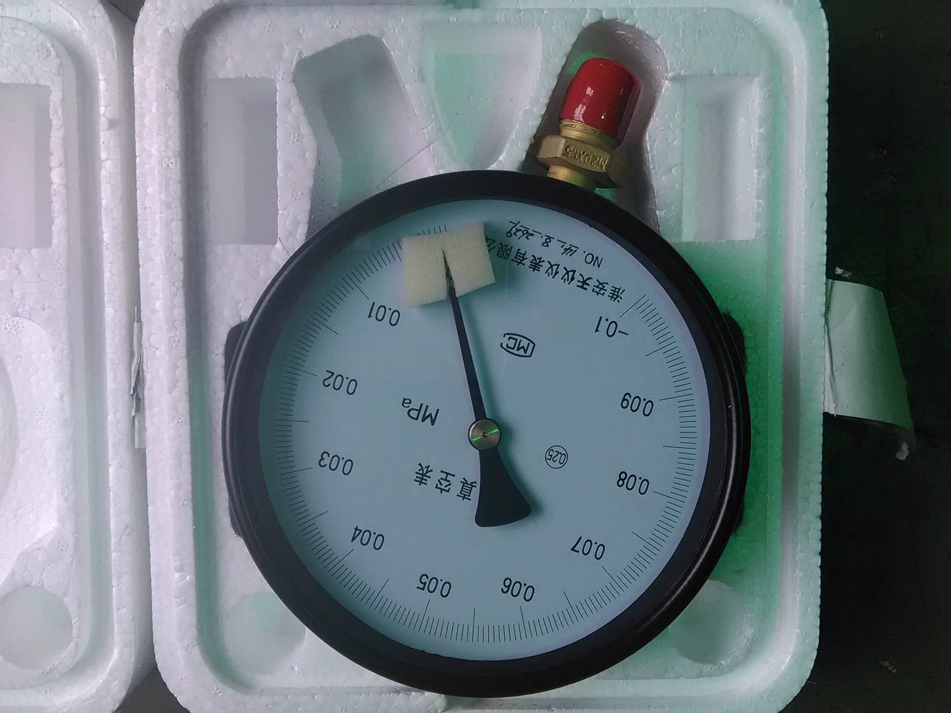 Класс 0,25 прецизионный вакуумный манометр Большой циферблат манометр прецизионный манометр