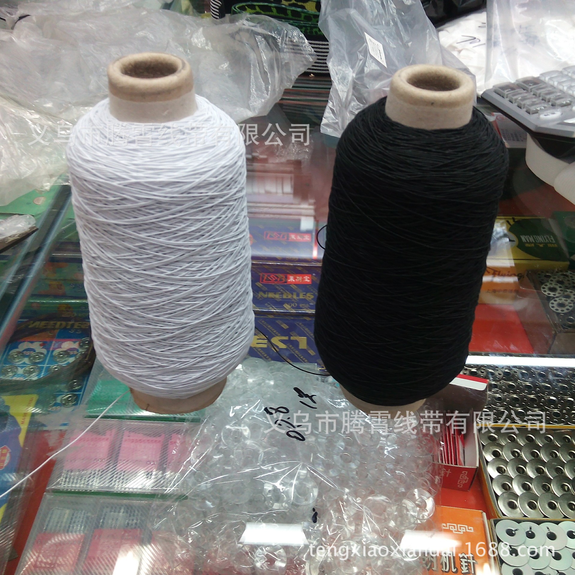 0.5mm松紧线细超细圆形小松紧绳缝纫机弹力底线圆弹性带橡皮筋线