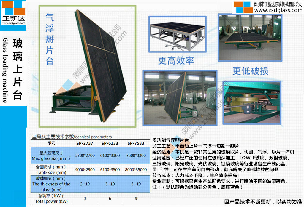 玻璃自動上片臺