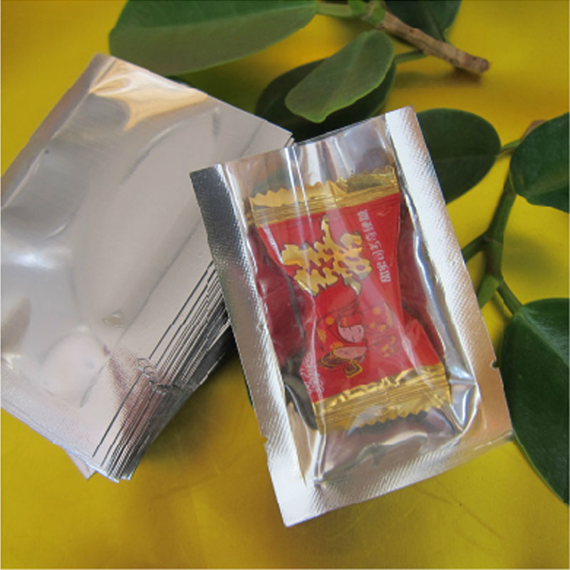 厂家批发5*7cm镀铝阴阳平口食品复合包装袋药粉袋2.5元100个