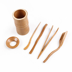 Taoci Eight Tea Ceremony Bamboo Joint Six Gentlemen Bamboo Tea Set Accessories Home Simple Creative Gongfu Tea Ceremony Set