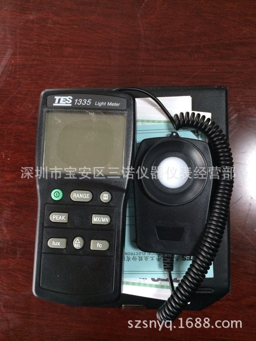 【三诺特销】照度计TES-1335数字式照度计台湾泰仕照度计