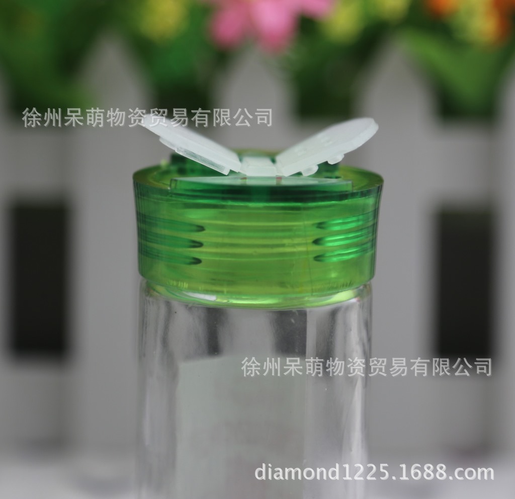 六色塑料蓋子調味品瓶