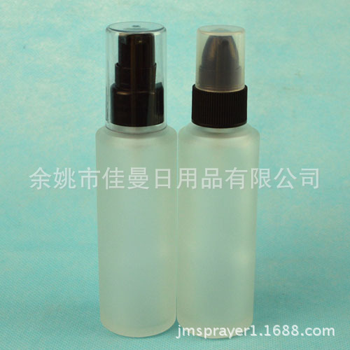 厂家供应50ml全罩粉泵瓶 鸟嘴瓶 玻璃鸟嘴瓶