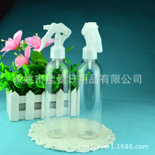 供应250ml圆肩乳液瓶 塑料喷雾瓶 小老鼠喷枪瓶盖子喷瓶
