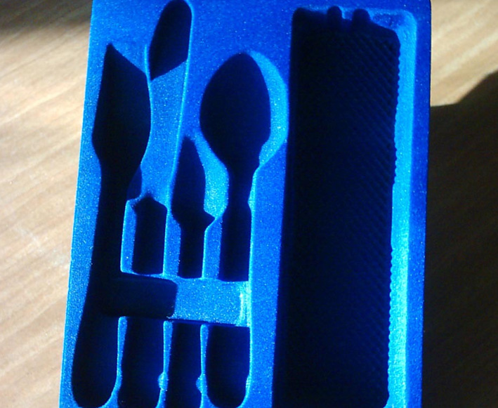 深圳厂家:PS植绒餐具吸塑包装盒