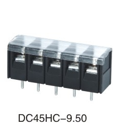 DC45HA-950黑色栅栏式接线端子，欧式接线端子，电源端子柱