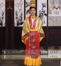 特价男古装唐装汉服皇帝服装汉武帝大臣服太子服舞台演出服装摄影