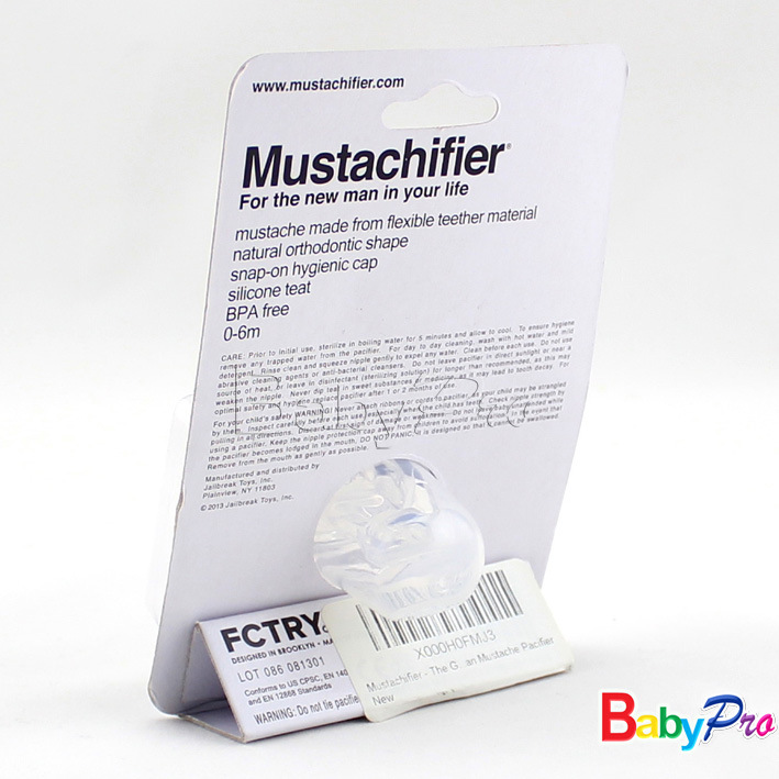 Sucette Bébé moustache avec cache-poussière - Ref 3424528 Image 11